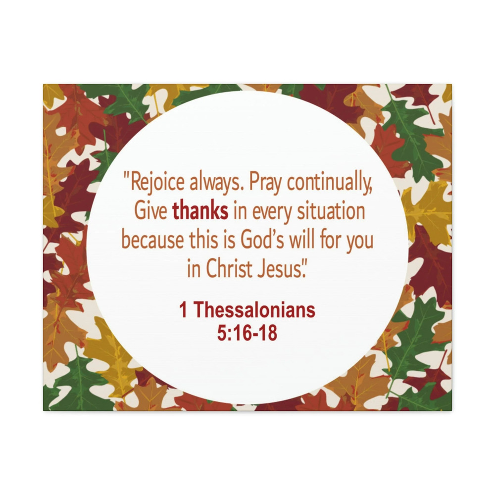 Scripture Walls Rejoice Always 1 Thessalonians 5:16 Bible Verse Canvas